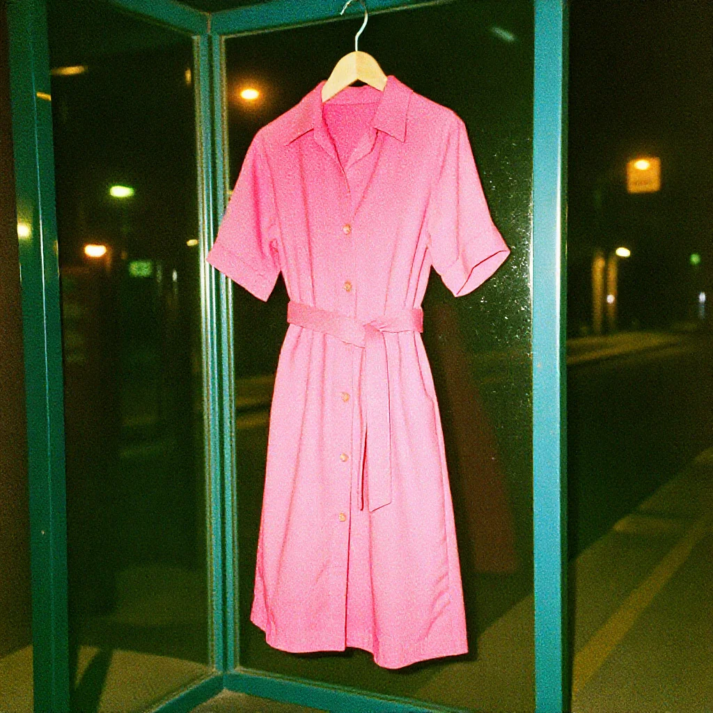 Vestido Camisero Línea Circular